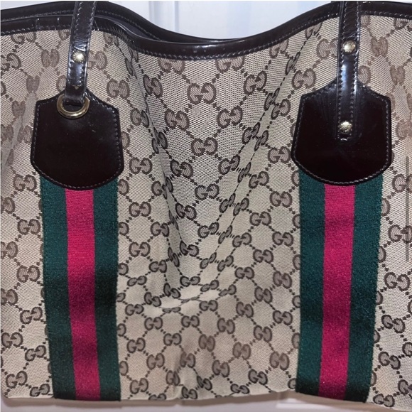 Authentic Gucci Jolie Web Sherry Tote - Picture 4 of 8
